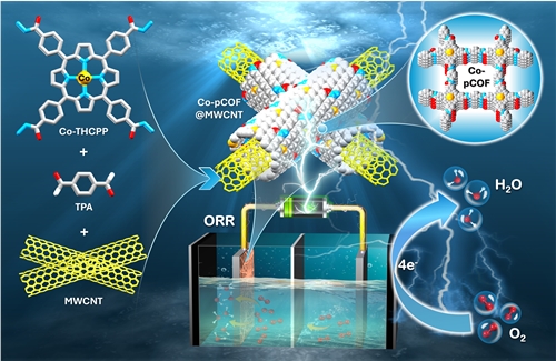 zn(II) porphyrin-based polymer facilitated electrochemical synthesis of green hydrogen peroxide